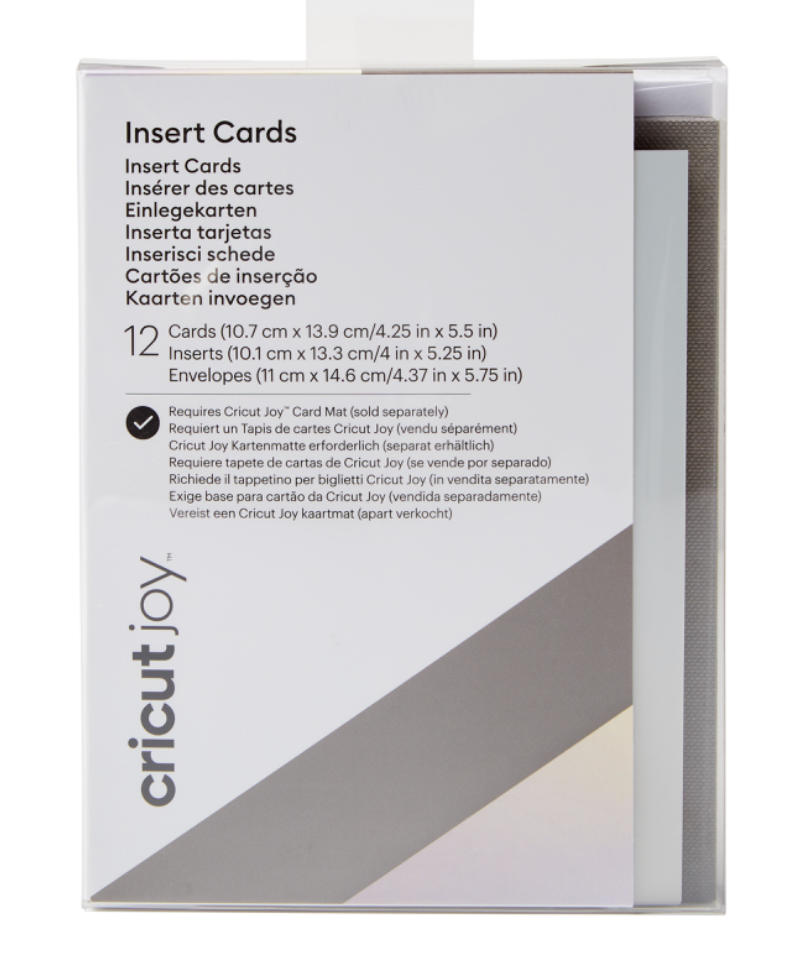 Cricut Joy Einlegekarten / Insert Cards - Grau & Silber matt Holo - R20