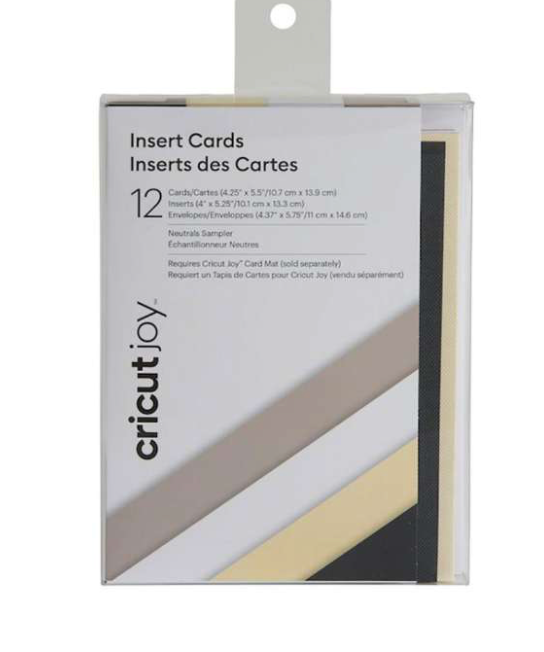 Cricut Joy Einlegekarten / Insert Cards - Neutral Sampler - R20