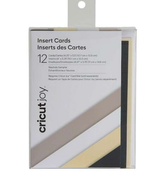 Cricut Joy Einlegekarten / Insert Cards - Neutral Sampler - R20