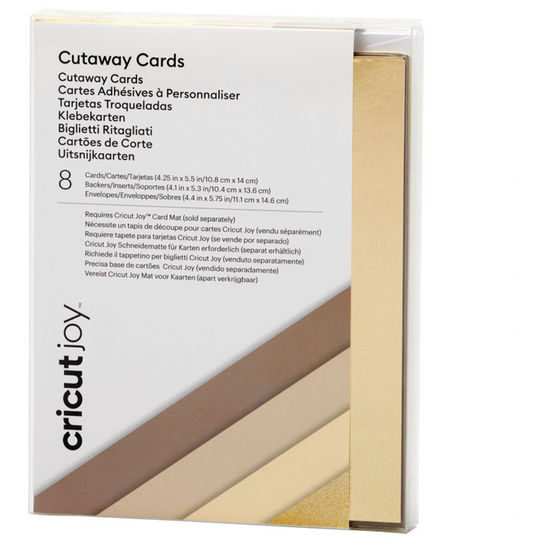 Cricut Joy Klebekarten / Cutaway Cards - Neutral Sampler - R20