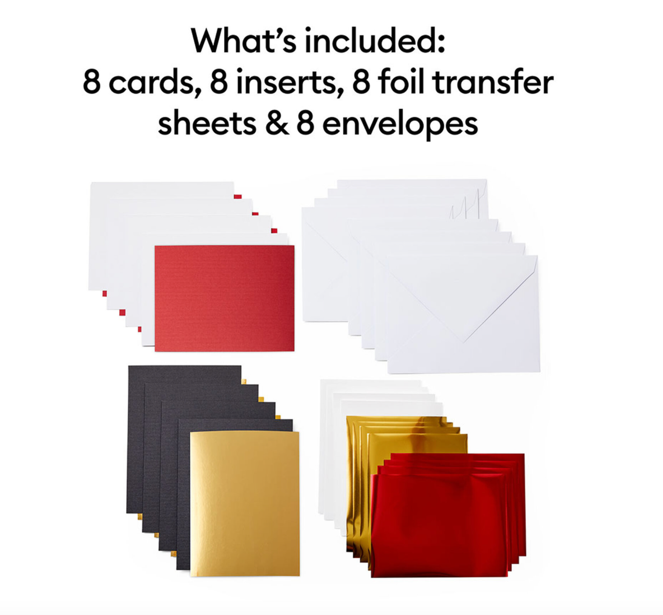 Cricut Joy Einlegekarten / Foil Transfer Insert Cards, Royal Flush Sampler