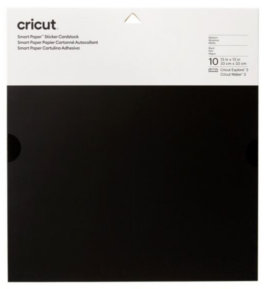 Cricut Smart Paper Sticker Cardstock black, Stickerkarton