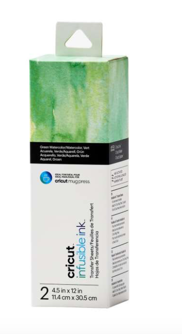 Infusible Ink Transferbogen, Cricut JOY, Green Watercolor