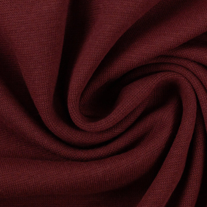 Jersey Bündchenstoff in dunkel rot - Simply Kreativ Schweiz 