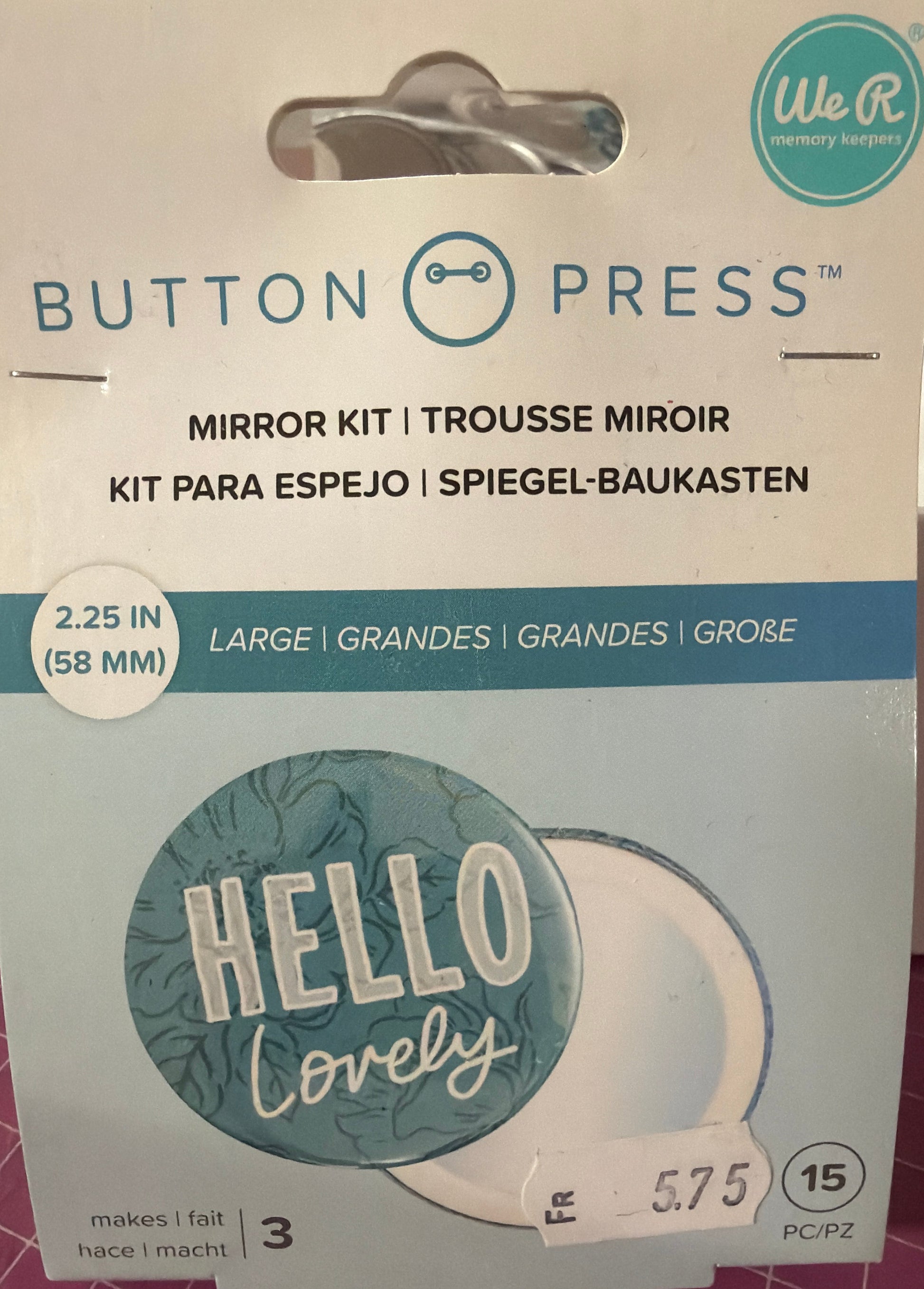 Button Rohlinge für Handspiegel