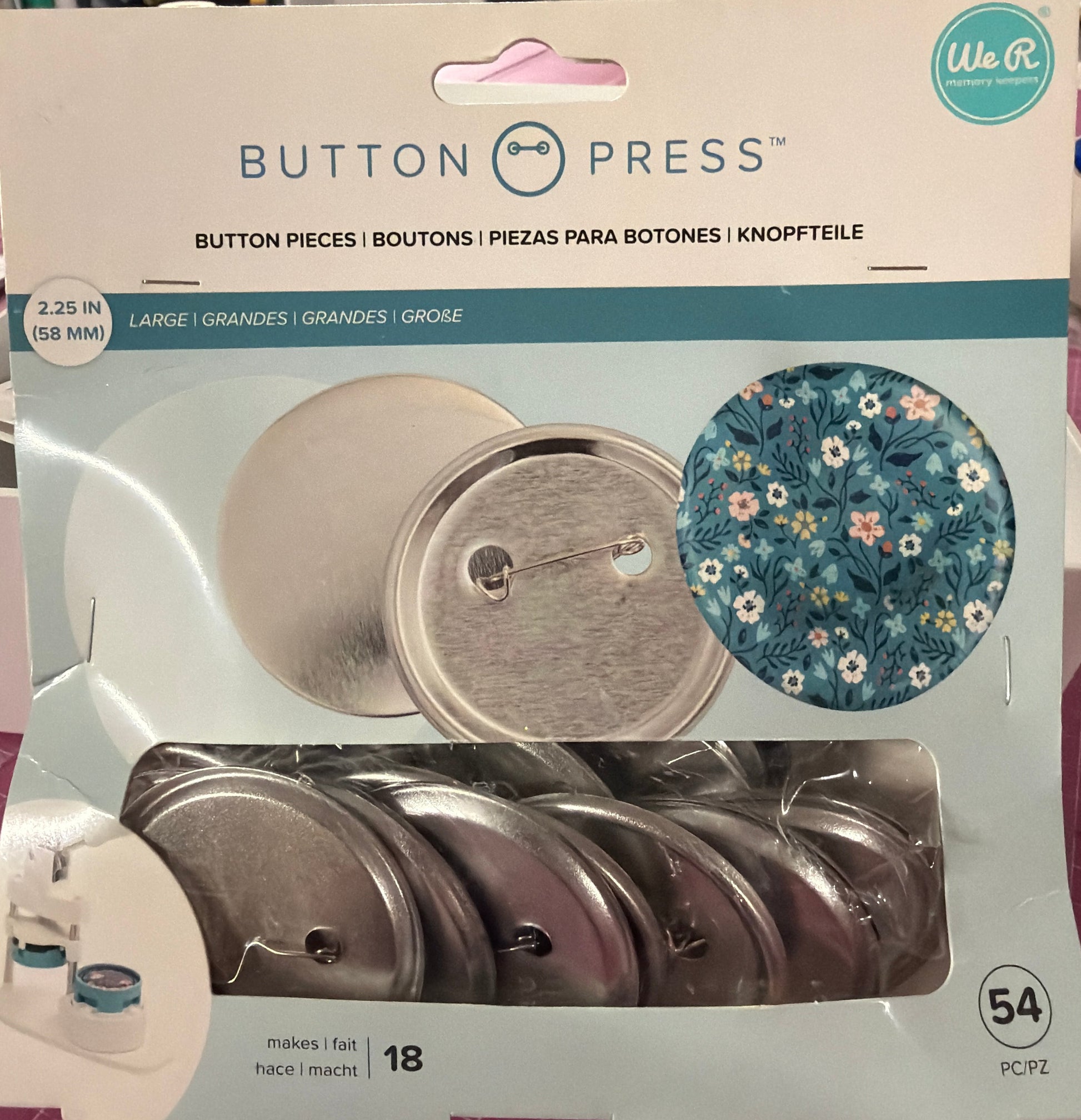 Rohlinge für Buttons 58mm
