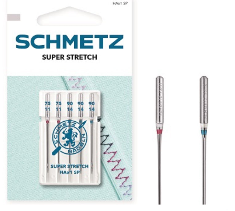 SCHMETZ NÄHMASCHINENNADEL SUPER STRECH NR. 75-90, HAX1 SP