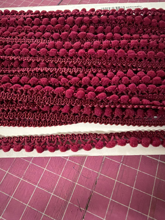 Pompon-Borte Mini Meterware (ab 0.5 Meter)