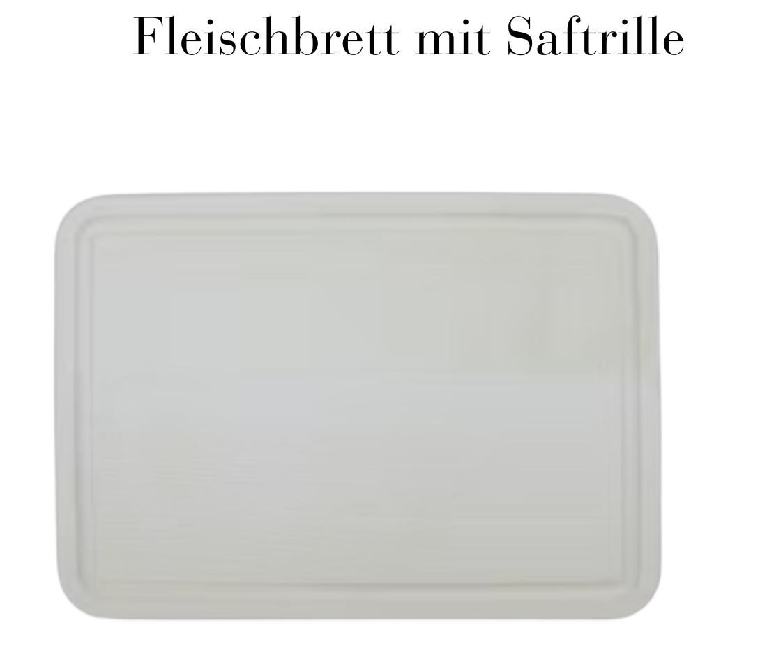 Fleischbrett mit Saftrille