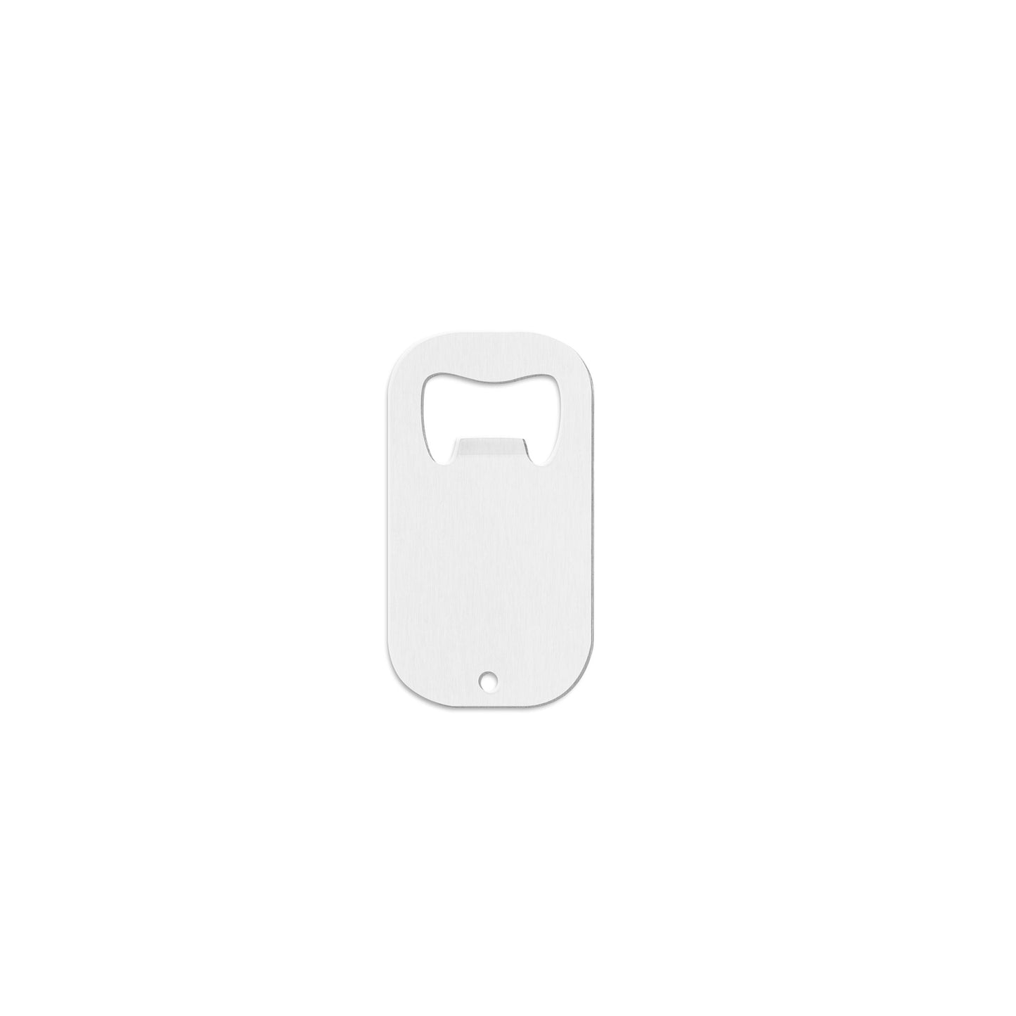 Edelstahl-Flaschenöffner 70 x 38 x 1,5 mm