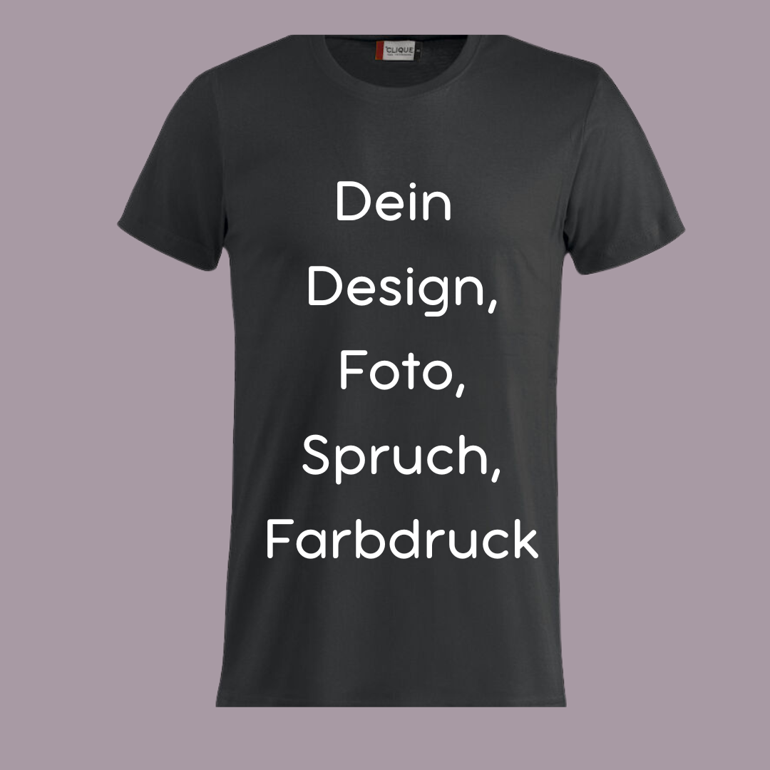 T-Shirt, Farbdruck, personalisiert
