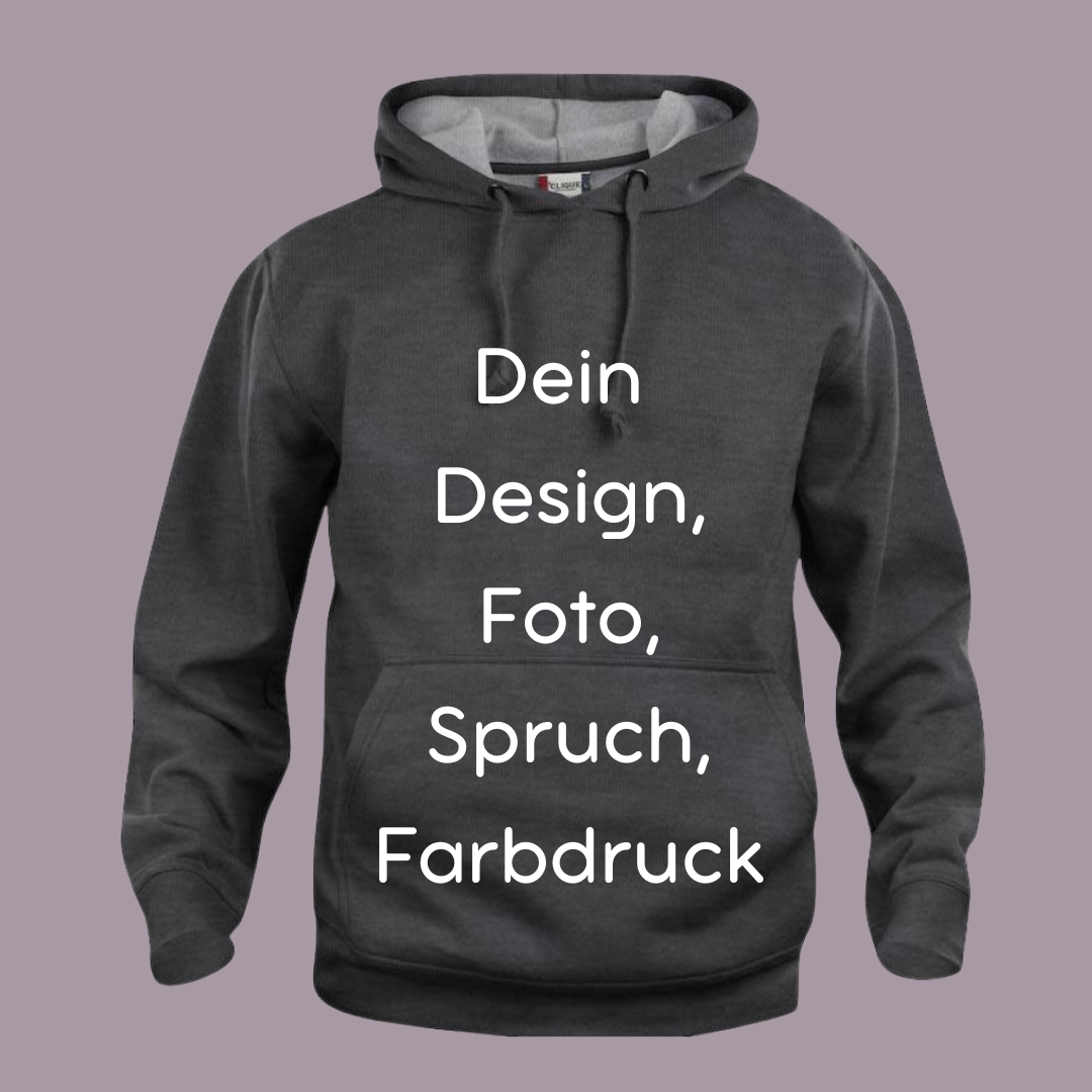 Hoody, Farbdruck, personalisiert