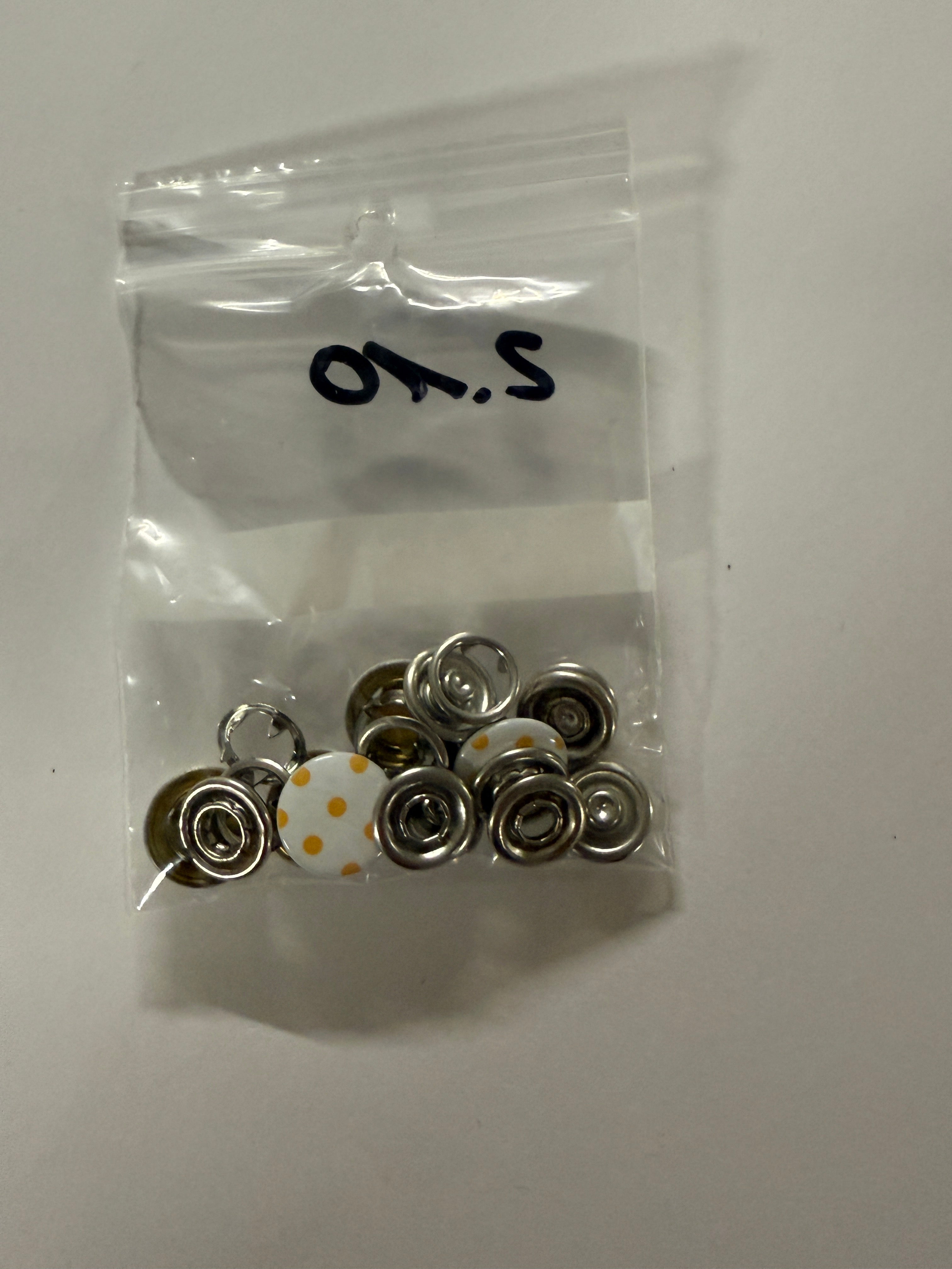 Jersey Druckknopf Punkte RUND 12.4MM