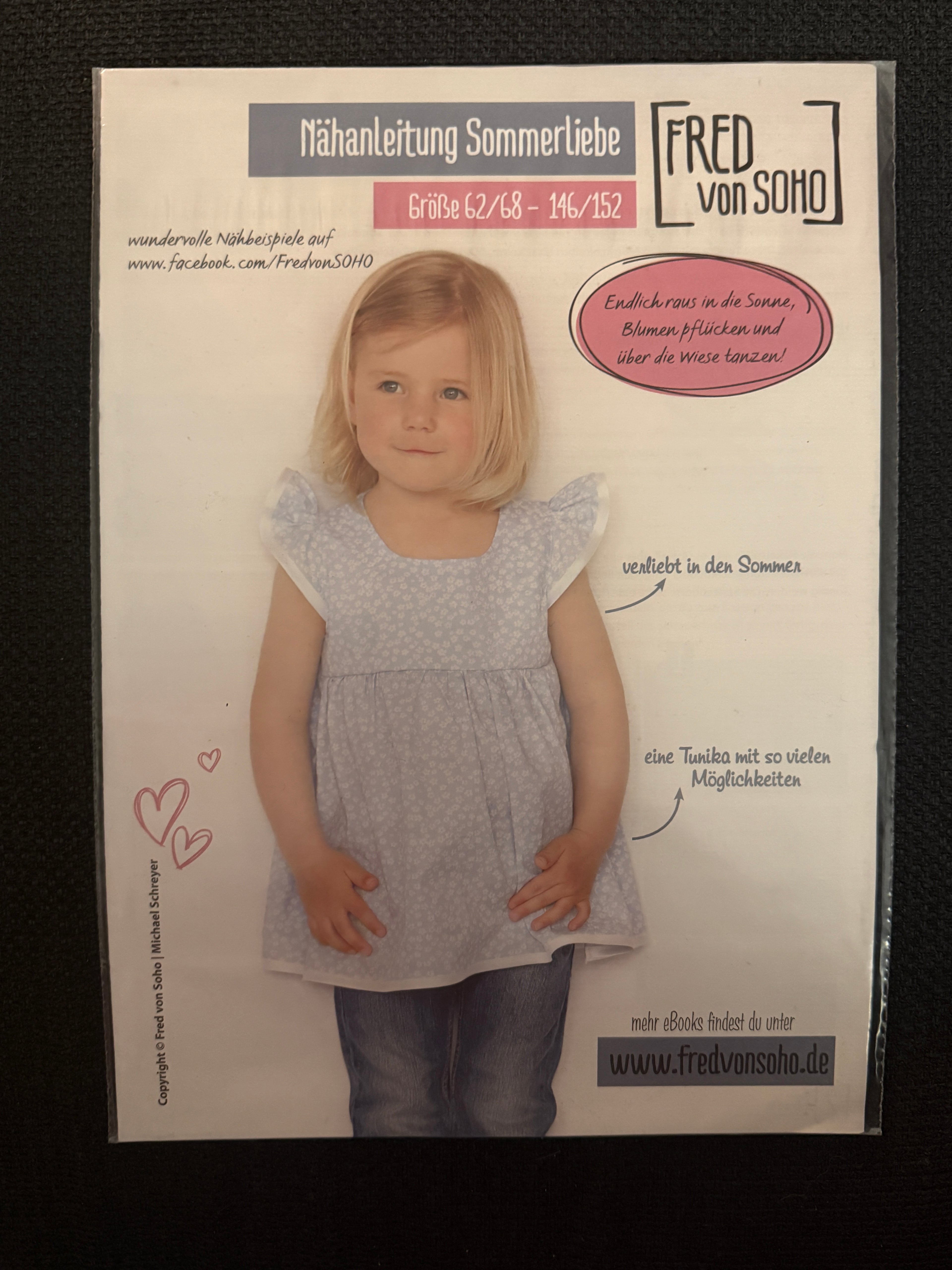 Schnittmuster, Sommerliebe, Gr 62/68 -146/152