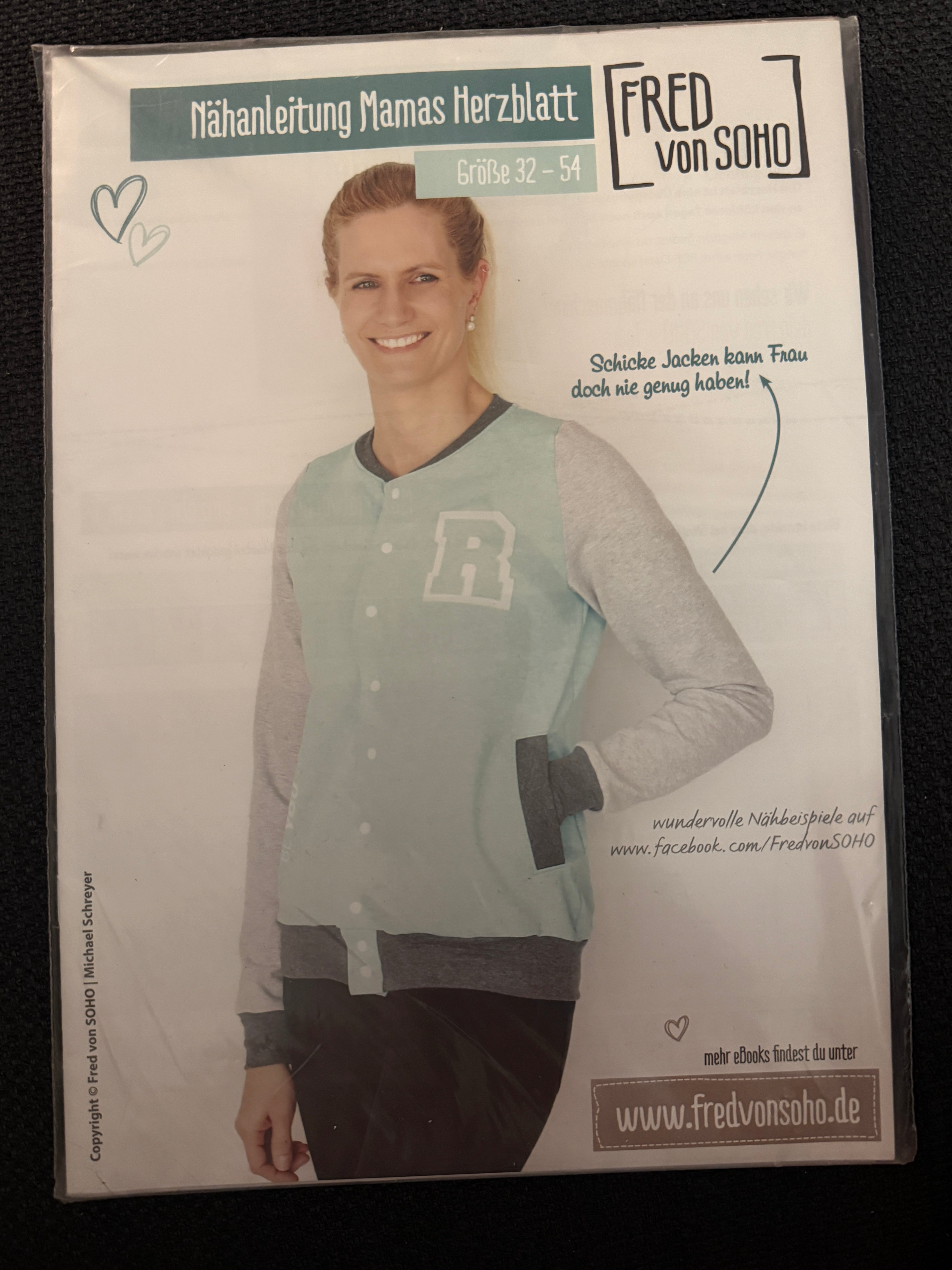 Schnittmuster, Mamas Herzblatt, Gr 32-54