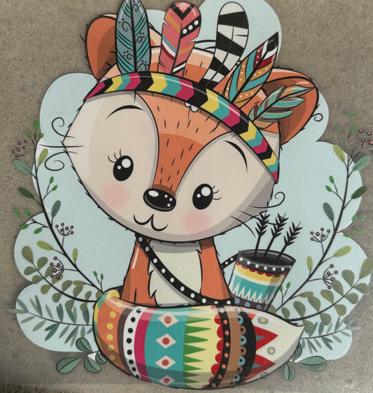 Bügelbild Indigo Fuchs Baby