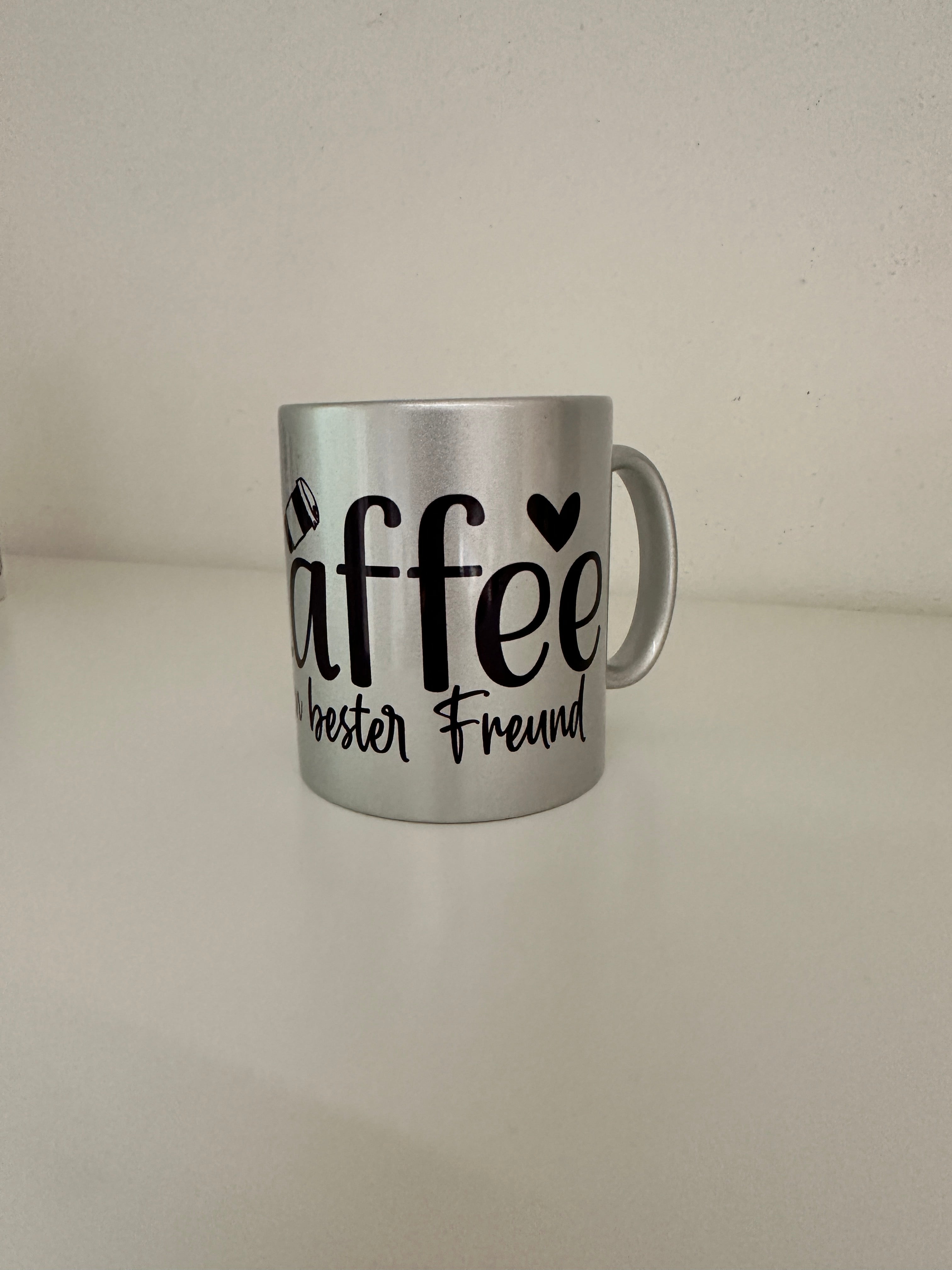 Tasse Silber satiniert