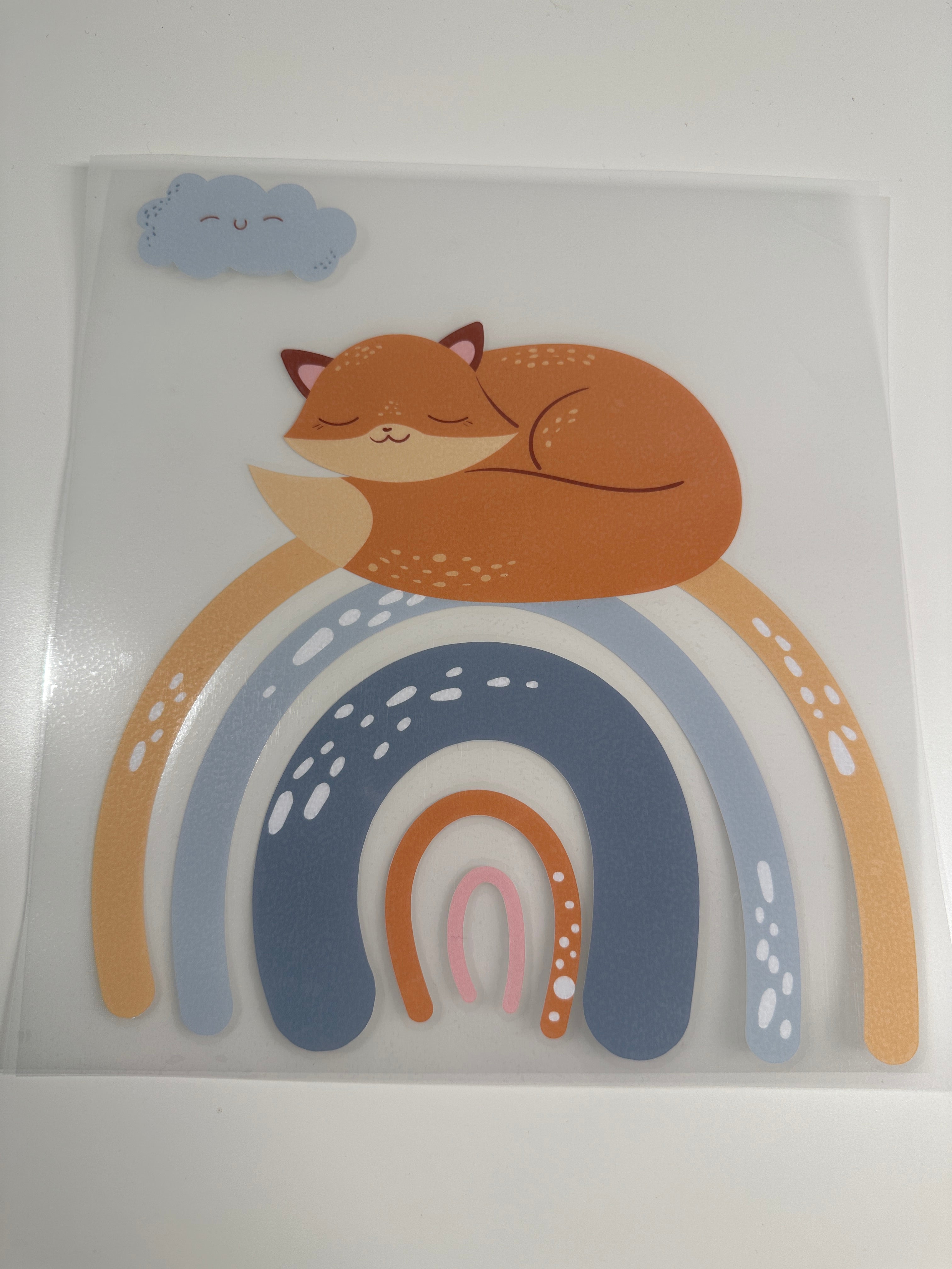 Bügelbild Regenbogen Tiere