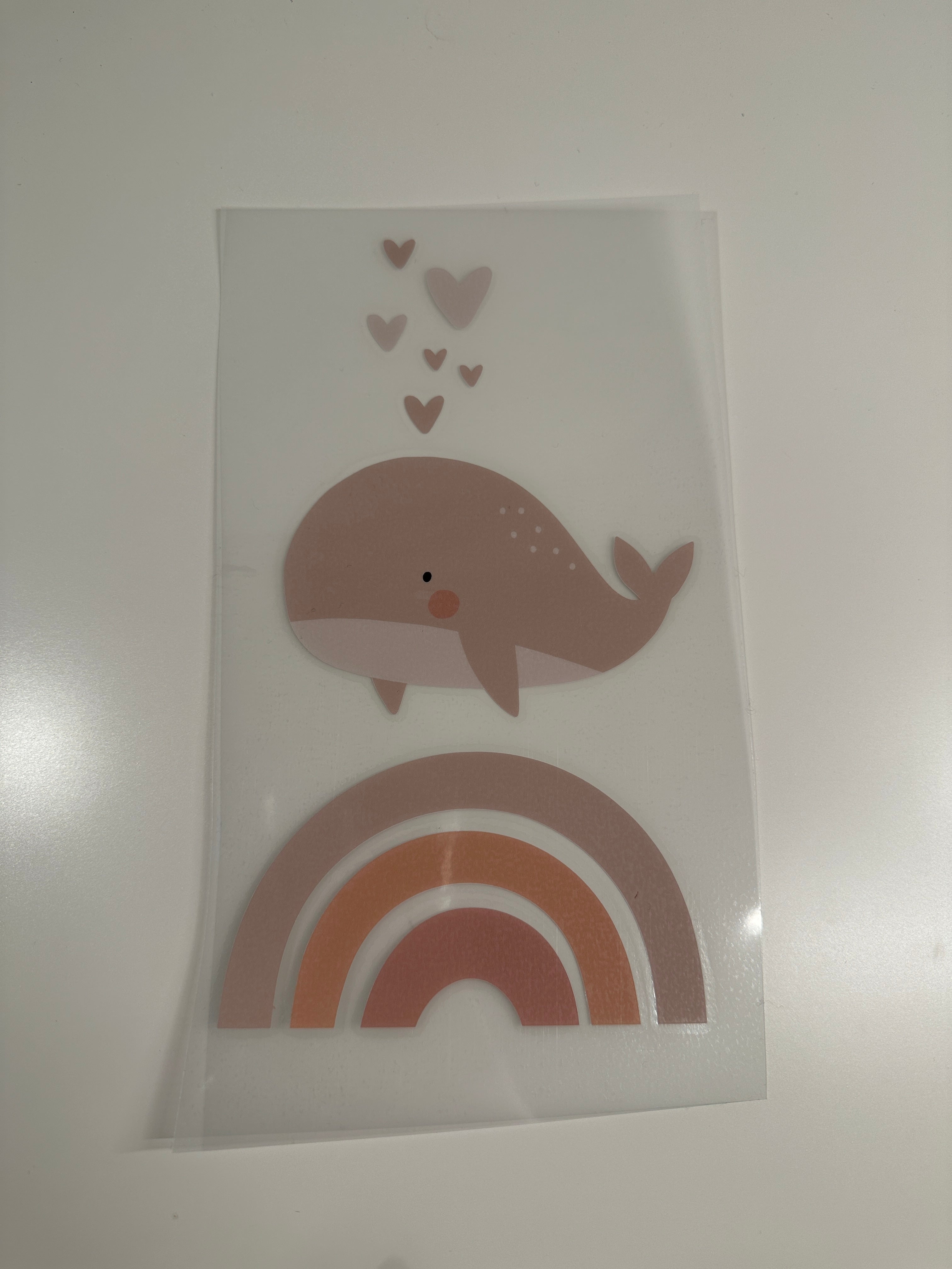 Bügelbild Regenbogen Tiere