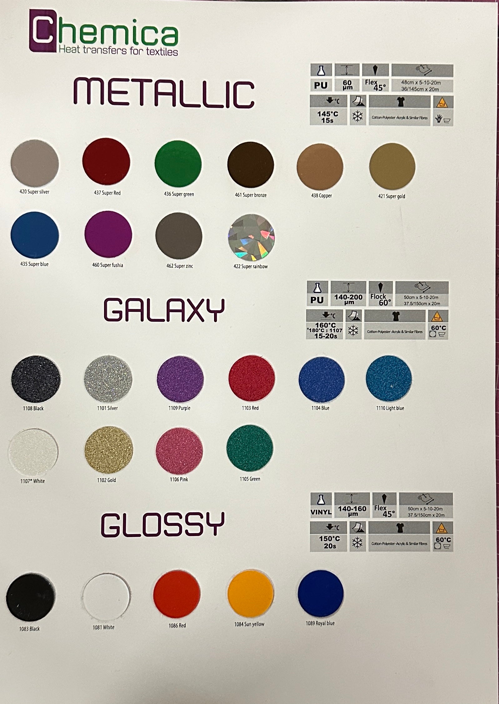 Chemica Metallic, Galaxy, Glossy Farbkarte