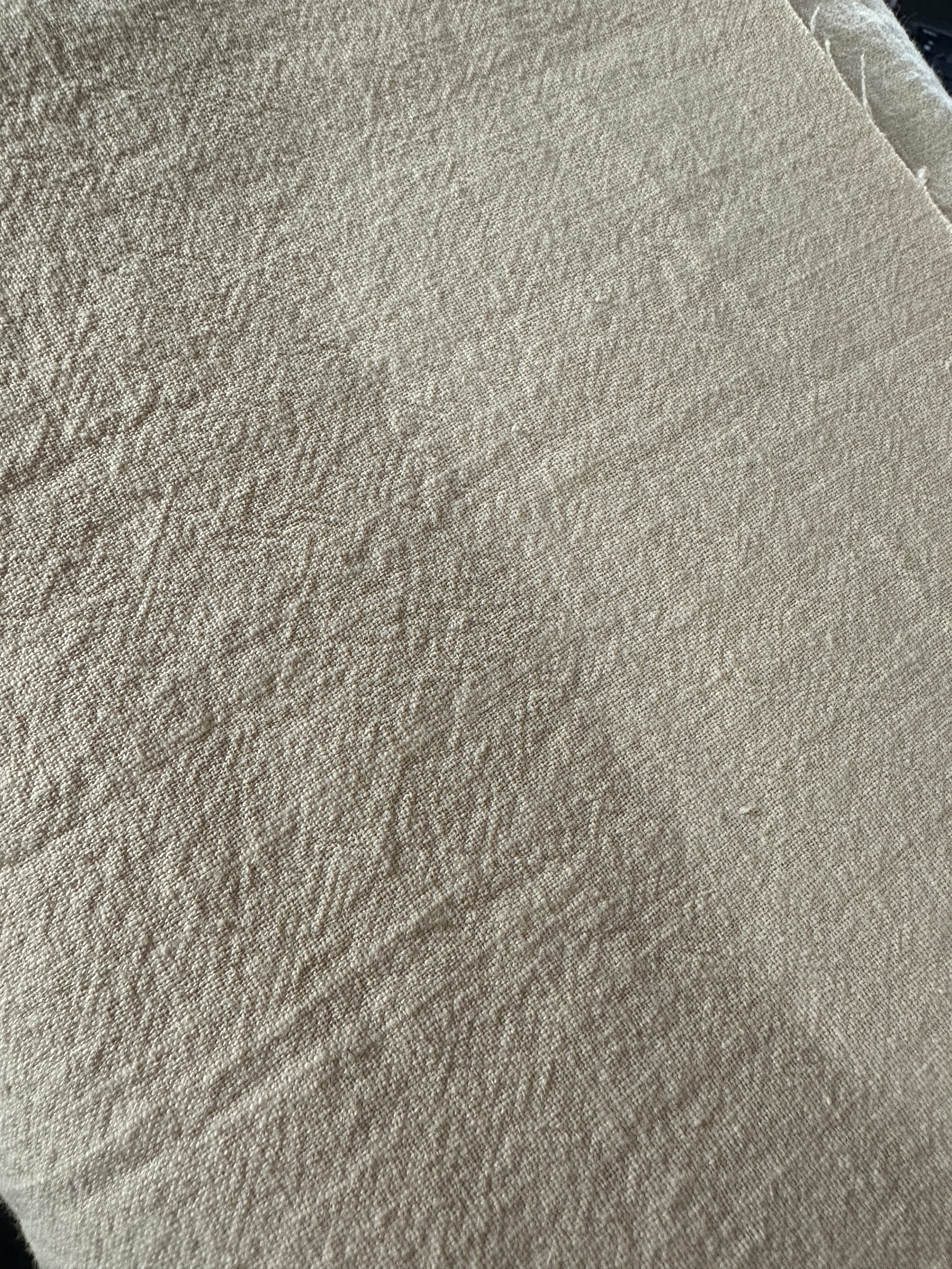 Baumwolle washed uni beige