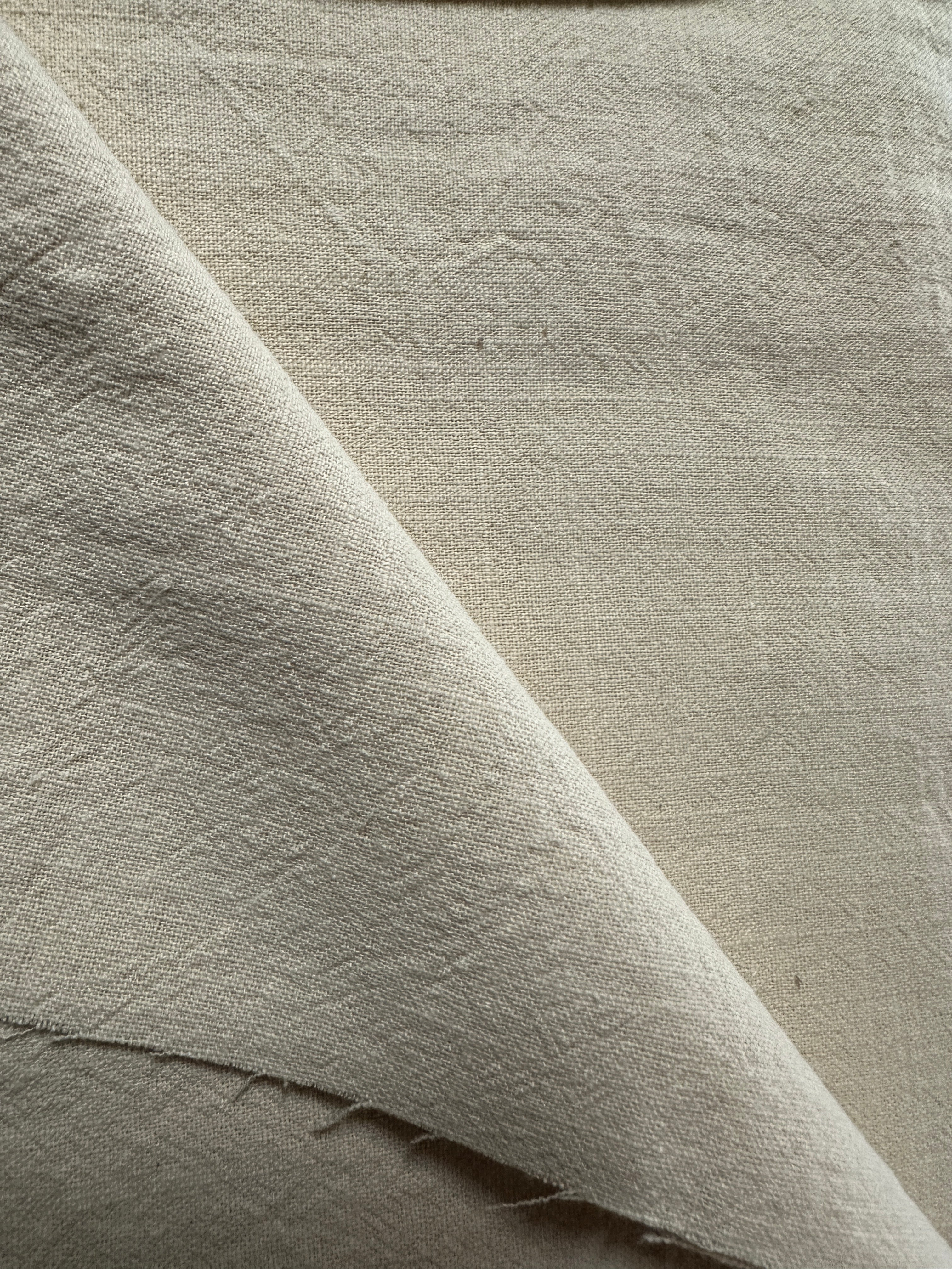 Baumwolle washed uni beige