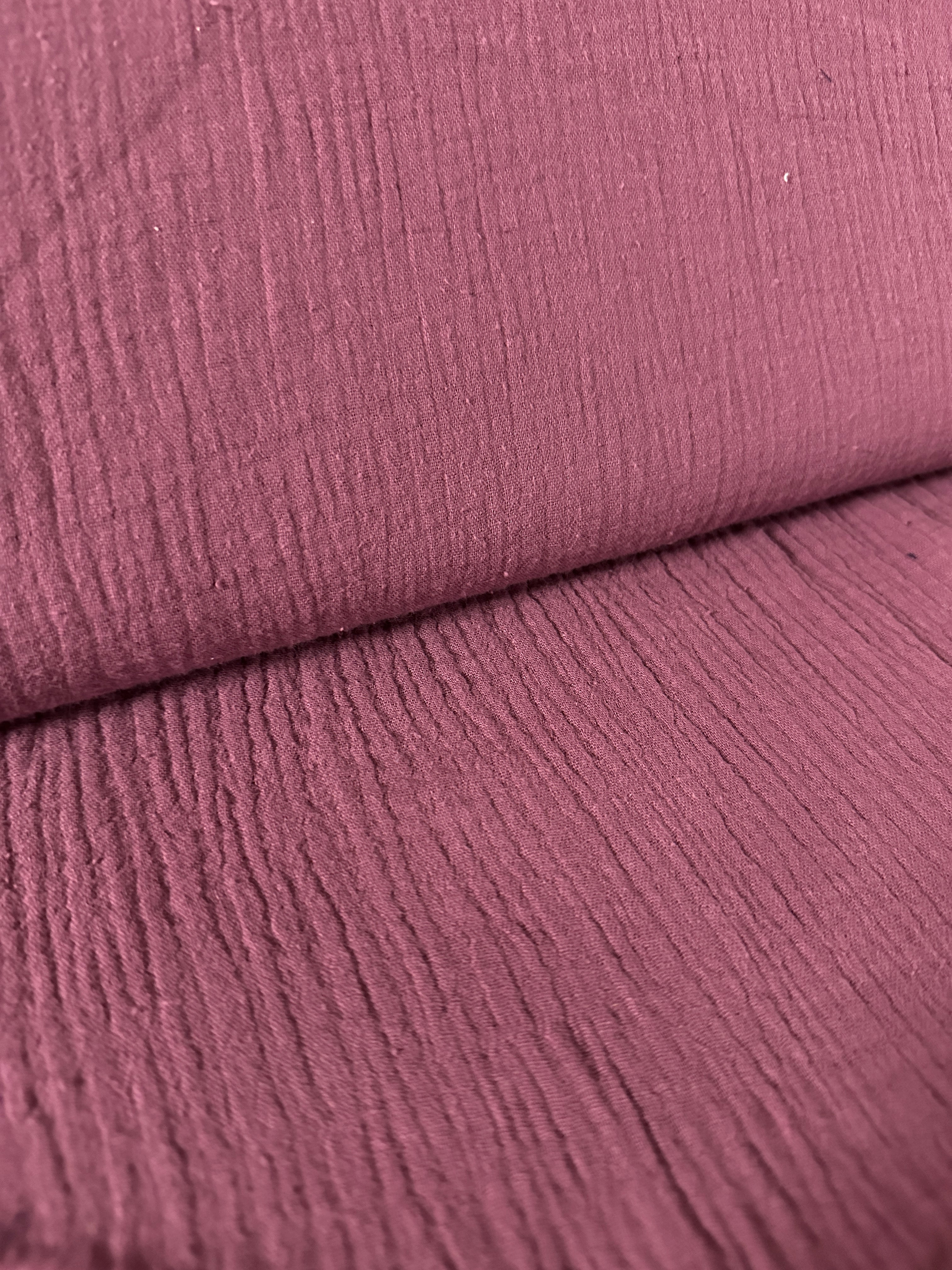 Musselin Double Gauze Stoff,  uni versch. Farben