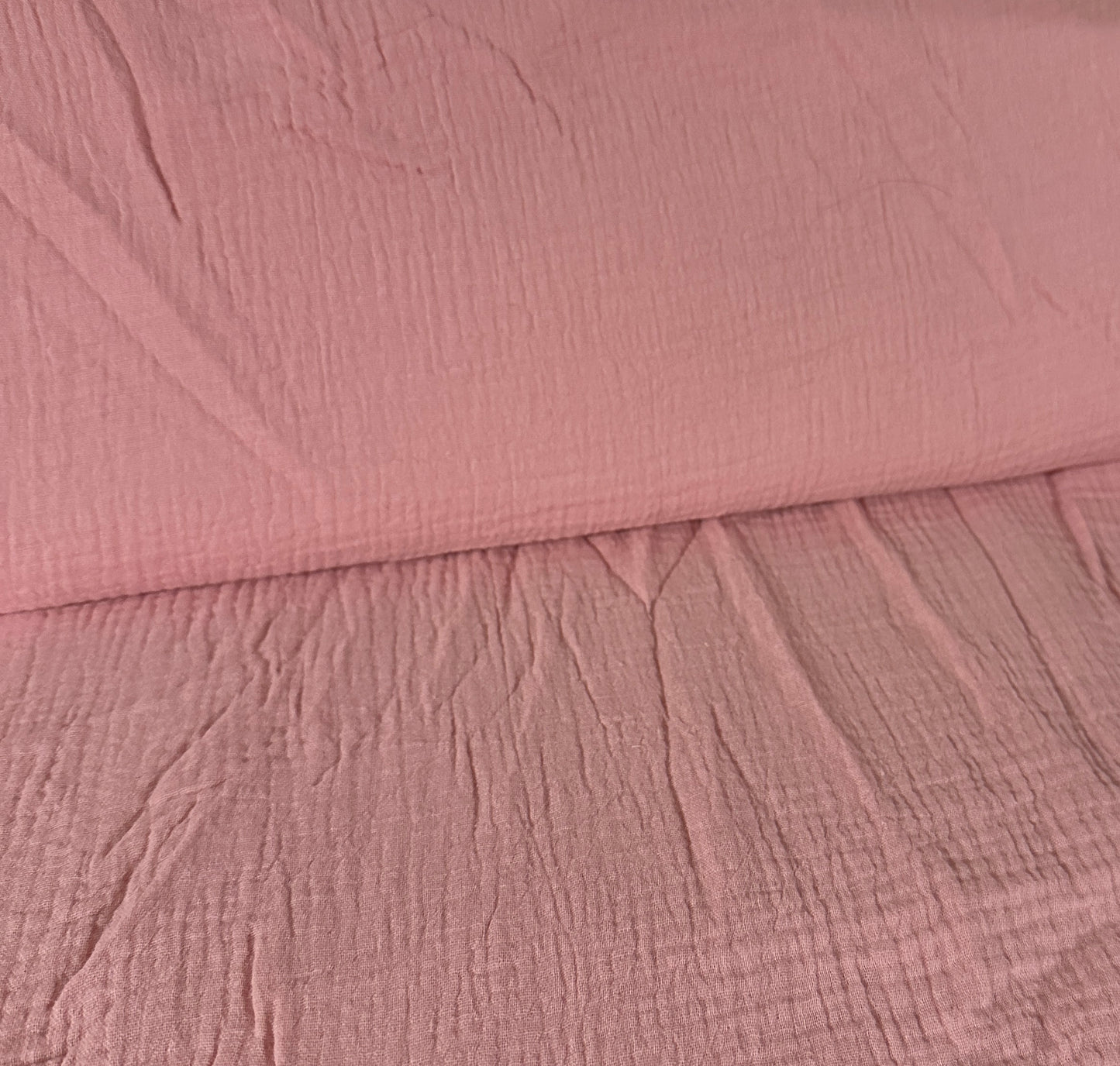 Musselin Double Gauze Stoff,  uni versch. Farben