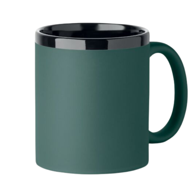 Keramikbecher für Laser in der Farbe grün