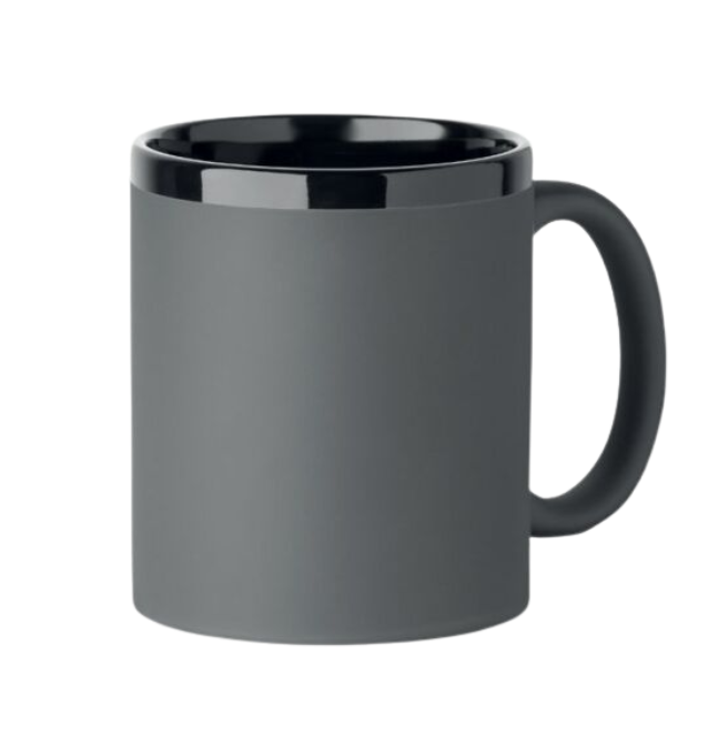 Keramikbecher für Laser in der Farbe grau