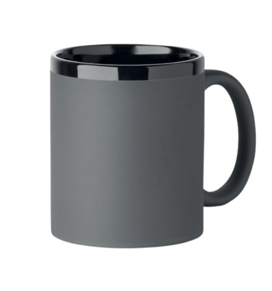 Keramikbecher für Laser in der Farbe grau