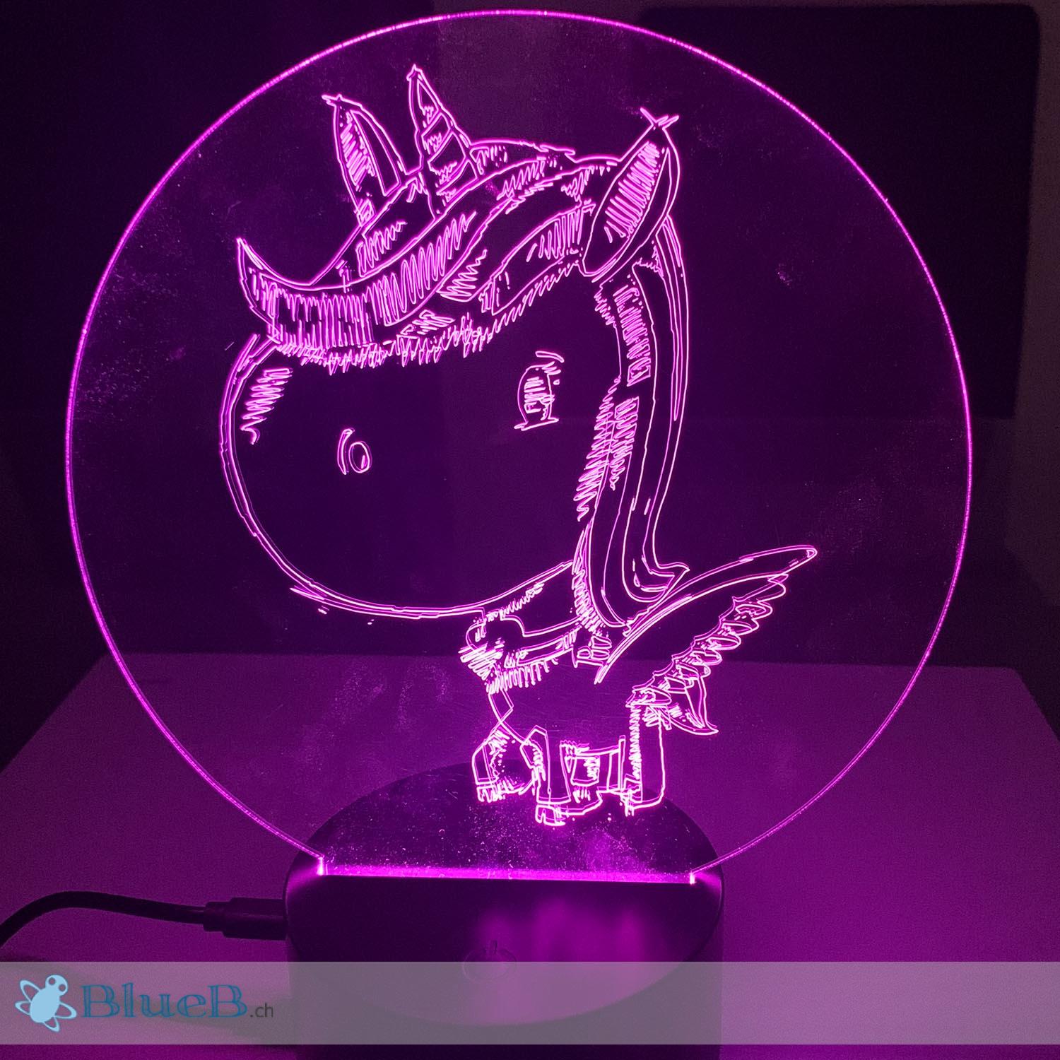 LED Lampe Plexiglasplatte