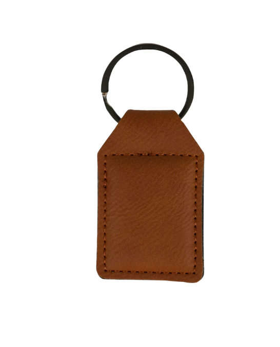 Lederschlüsselanhänger in der Farbe braun
