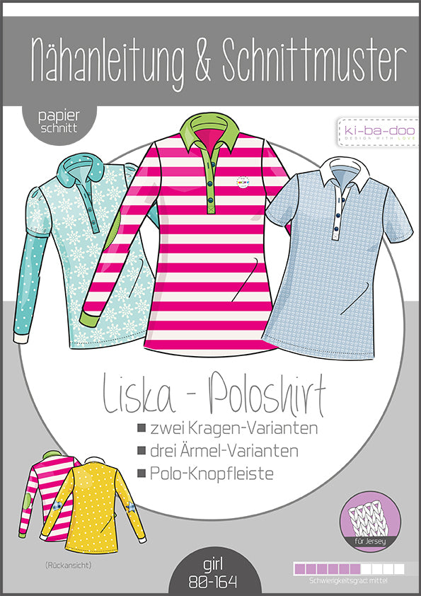 Schnittmuster, Liska Poloshirt, Gr. 80-164