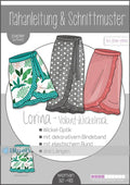 Schnittmuster, Lorina Volant-Wickelrock, Gr. 32-48