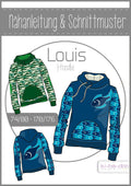 Schnittmuster, Hoodie Louis, Gr 74/80-170/176