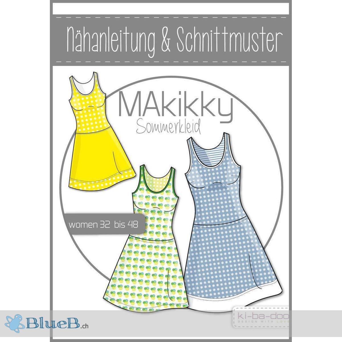 Schnittmuster, Makikky Sommerkleid, Gr 32-48
