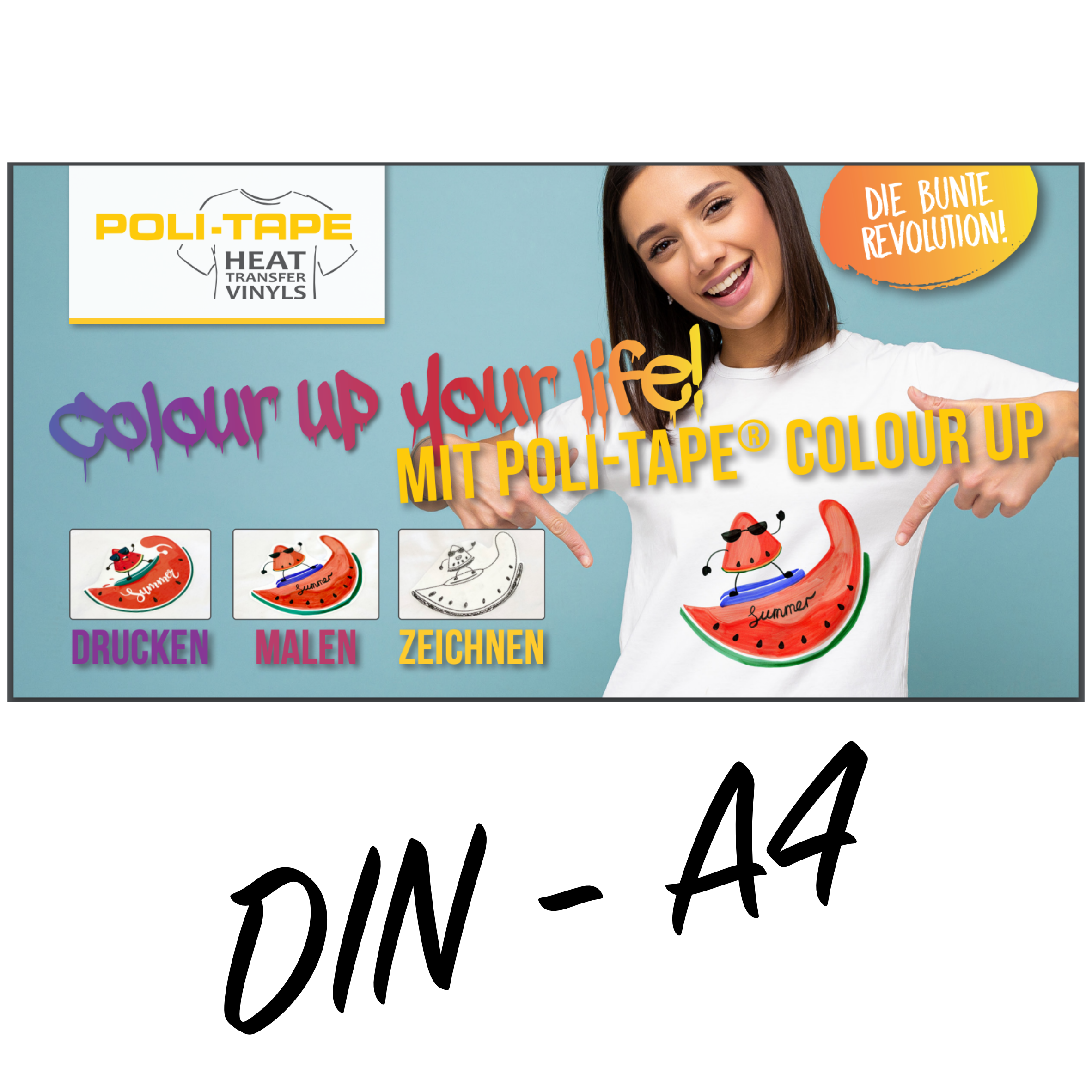 Colour Up A4 Flexfolie (Textilfolie) zum Aufbügeln