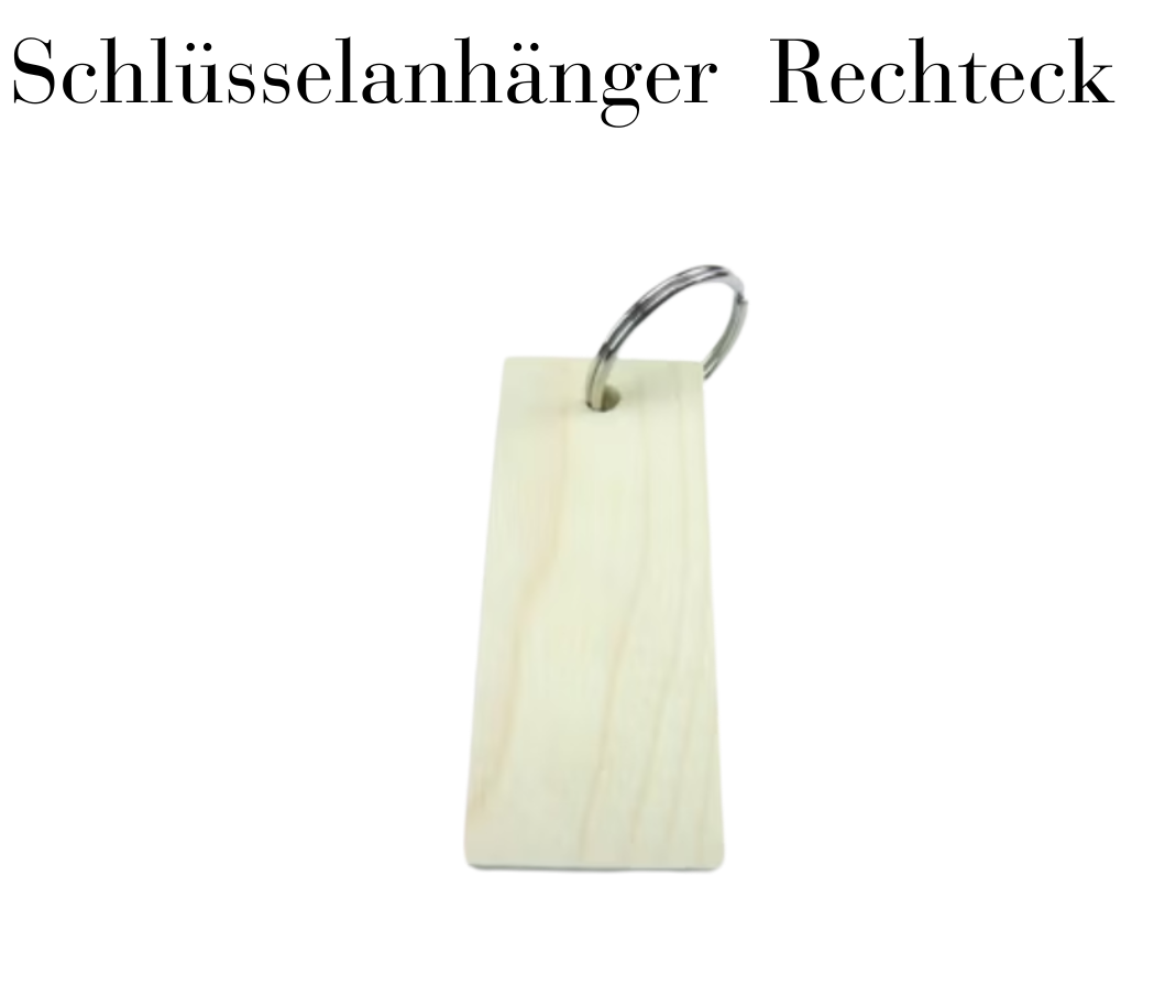 Schlüsselanhänger Rechteck