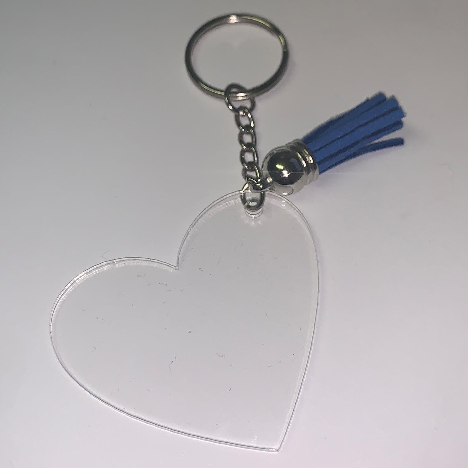 Schlüsselanhänger Rohling Acryl Herz und Rund