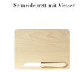 Schneidebrett mit Messer