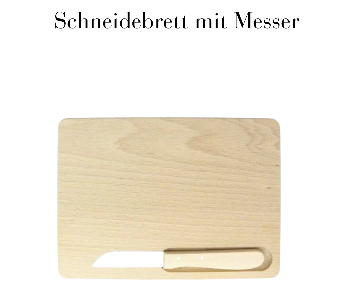 Schneidebrett mit Messer