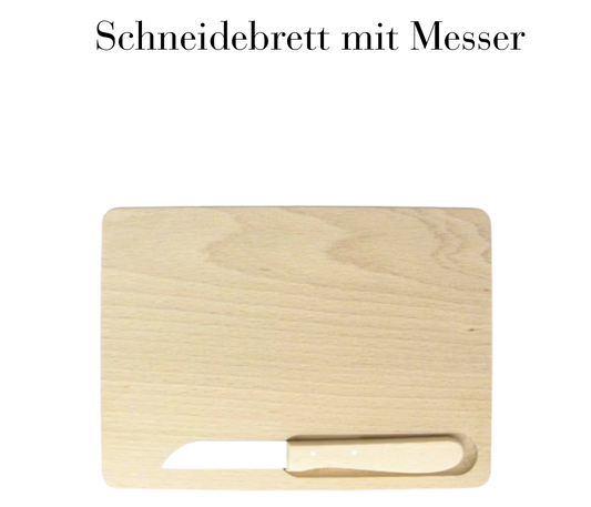 Schneidebrett mit Messer