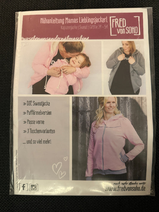 Schnittmuster Mamas LIeblingsjackerl von Fred von Soho - Simply Kreativ Schweiz 