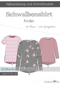 Papierschnittmuster, Schwalbenshirts Kinder, Gr 74-164