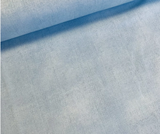 French Terry Punkte hellblau meliert