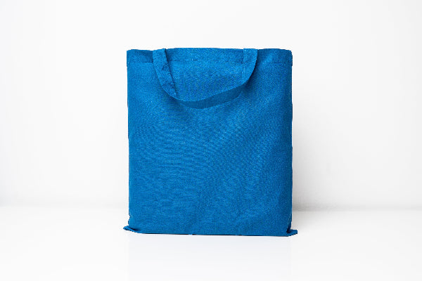 Stofftasche mitm kurzen Henkel in Blau - Simply Kreativ Schweiz 