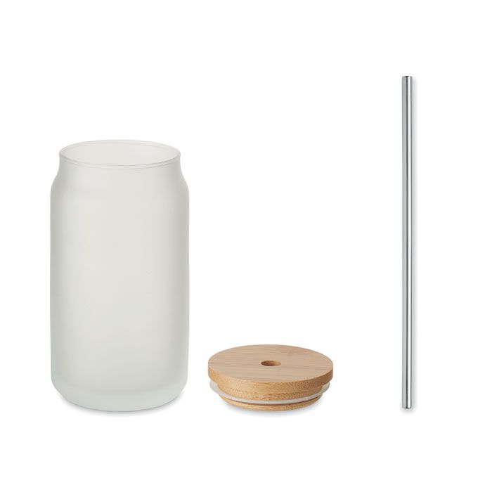 Sublimations glas matt mit Strohhalm aus Metall - Simply Kreativ Schweiz 