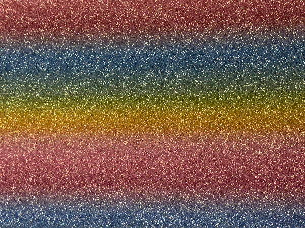 Textilfolie in Regebongenglitzer