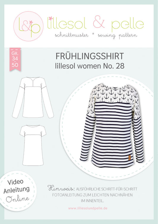 Schnittmuster, Lillesol Frühlingsshirt, No 28, Gr 34-50